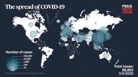 MAP: Watch how COVID-19 traveled the world | PBS News