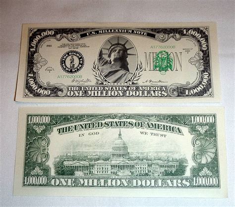 Million Dollar The Front And Back Of A Fake Million Dollar, 49% OFF