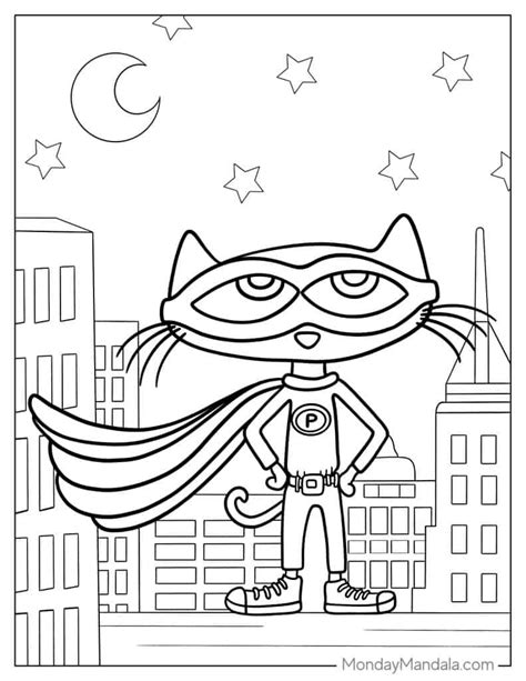 Pete The Cat Coloring Pages Free