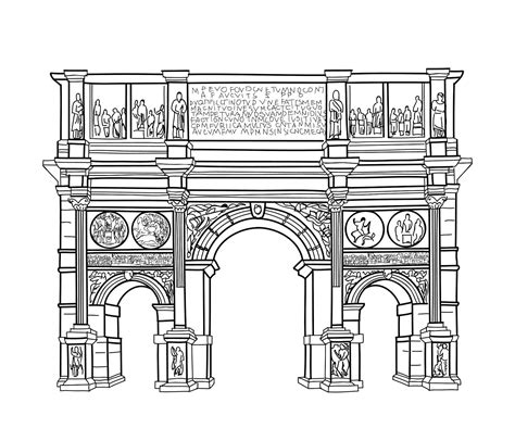 Arch of Constantine - Colosseum Rome Tickets | Arch of constantine, Perspective drawing ...