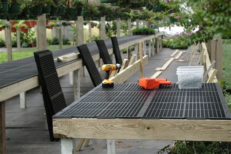 Greenhouse Planting Shelving And Tables