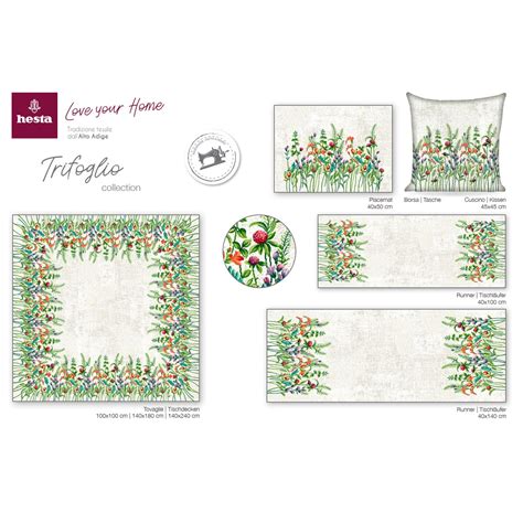 Corridore Runner Tovaglietta TRIFOGLIO uni, Gobelin Jacquard – hesta