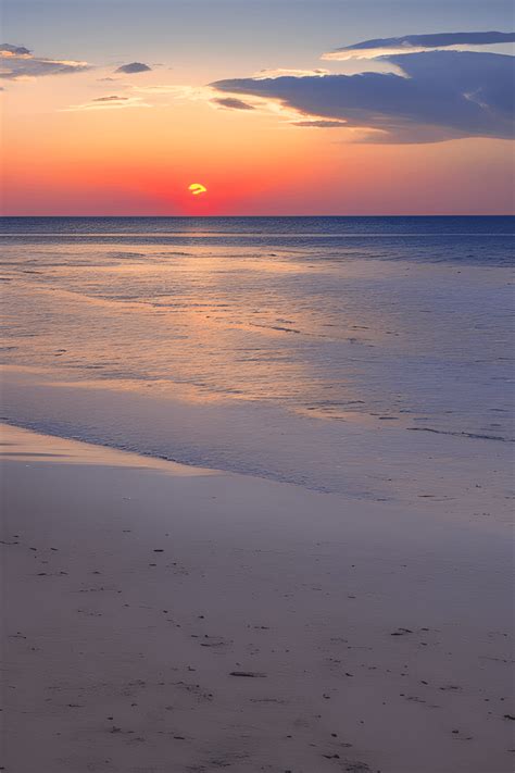 Beautiful White Beach Sunset Photograph · Creative Fabrica