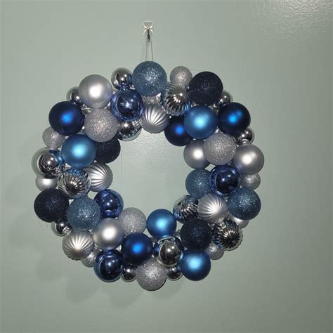 Blue Christmas Wreath - Etsy