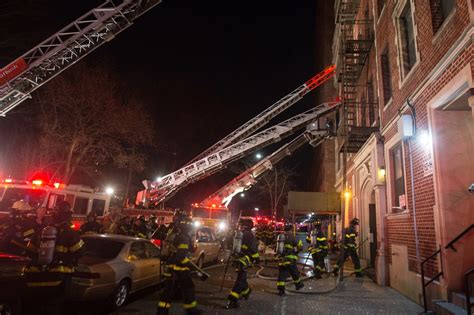 Brooklyn residents seek shelter after fire rips through building