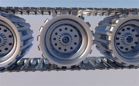 Tank wheels 3D model | CGTrader