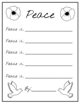 Remembrance Day Writing Templates by Miss Shoults' Store | TPT