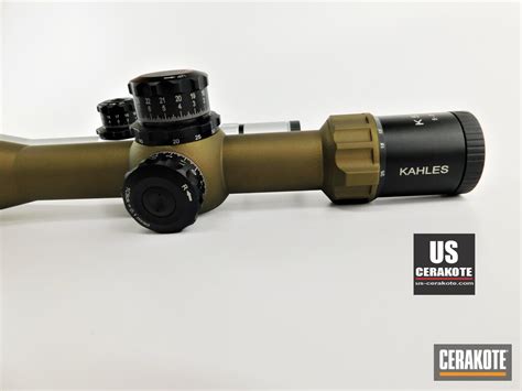 Kahles Scopes Cerakoted using Satin Aluminum and Burnt Bronze | Cerakote