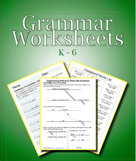 Printable Grammar Worksheets ⭐ Practice Easy English Grammar Lessons