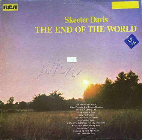 Skeeter Davis – The End Of The World (1973, Vinyl) - Discogs