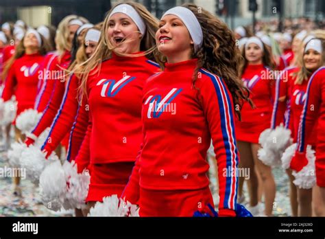 The Varsity Spirit All-American Cheerleaders - The London New Year's Day Parade marks the start ...