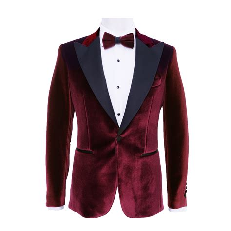 Red Velvet Slim Bow Tie - Esclot Suit Tailors London