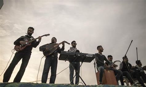 Palestinian music band perform in Gaza - Global Times