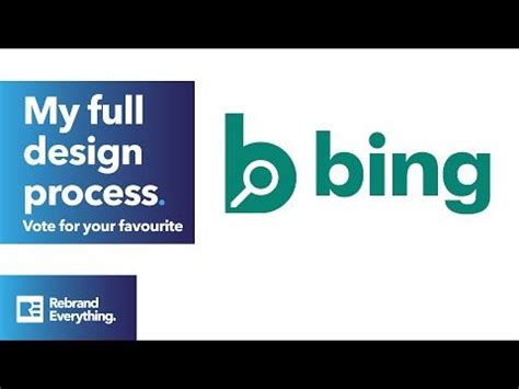 Bing Logo redesign • Logo Design Process From Start to Finish - YouTube | Logo design process ...