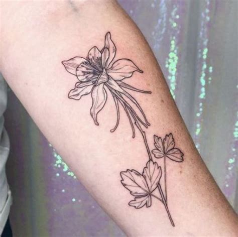 Columbine Flower Tattoo Meaning & 40 Ideas - Fashion Enzyme