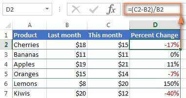 How to calculate percentage in Excel – percent formula examples - Ablebits.com