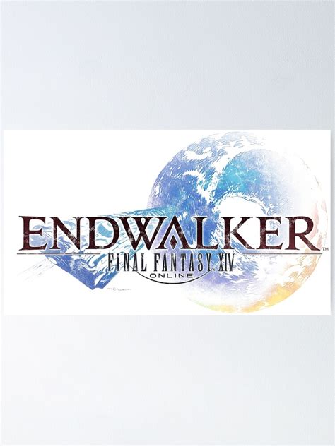 "FFXIV Endwalker Logo Distressed" Poster for Sale by BrotherOfPerl | Redbubble