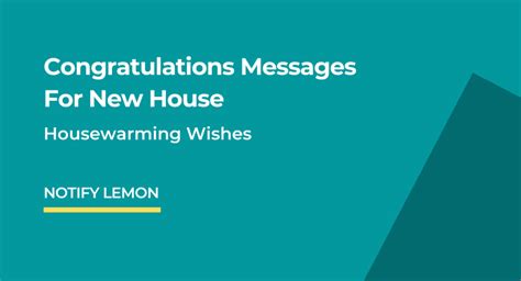 Congratulations Messages For New House - Housewarming Wishes