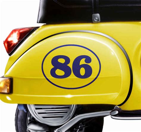 Racing number vehicle motorbike sticker - TenStickers