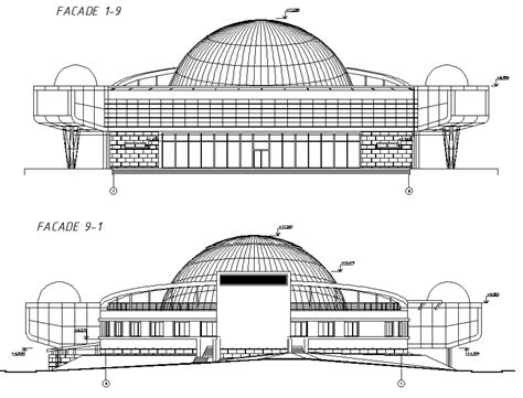 Elevation of auditorium dwg file - Cadbull