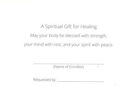 Prayer Card – Spiritual Healing – Dominican Sisters of Sparkill