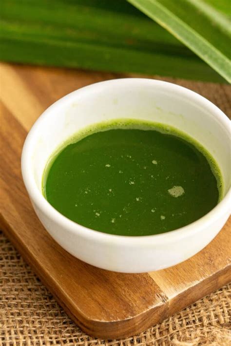 Easy 2 Ingredient Pandan Extract | Wandercooks