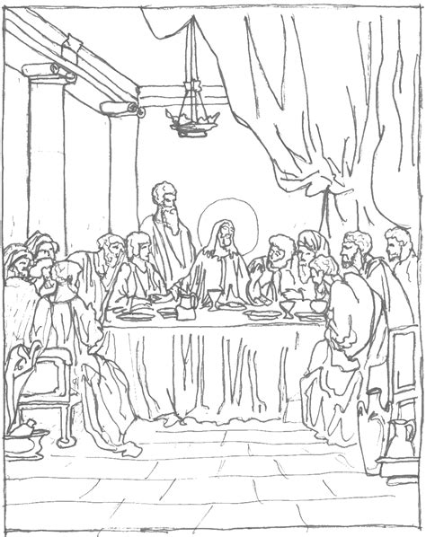 Last Supper Drawing at GetDrawings | Free download