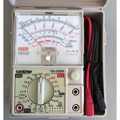 Brother Analog tester YH-395B / Analog Multimeter / Compact size Tester with case | Shopee ...