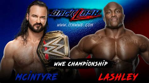 Drew McIntyre vs Bobby Lashley Announced For Backlash 2020 - ITN WWE