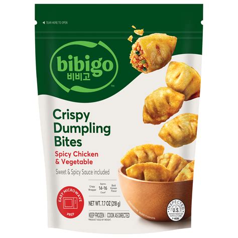 Bibigo Dumpling Bites, Spicy Chicken & Vegetable, Crispy-Main