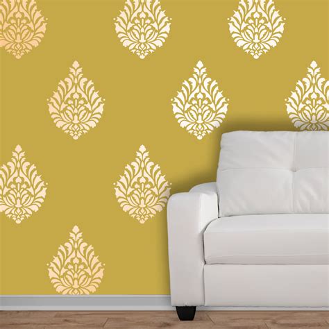 Paisley | Motif | Paisley Pattern | wall stencils | indian designs | wall stencil design ...