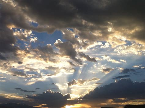 Ray of light in the clouds | Clouds, Outdoor, Light