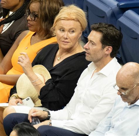 Hugh Jackman and stylish wife put on loved-up display at US Open - Starts at 60