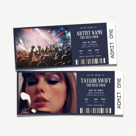 Editable Concert Ticket Template Editable Ticket Diy - vrogue.co