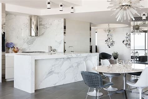 Marble kitchen island | Interior Design Ideas