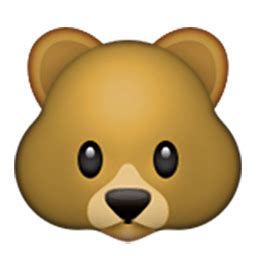 Bear Face | ID#: 214 | Emoji.co.uk