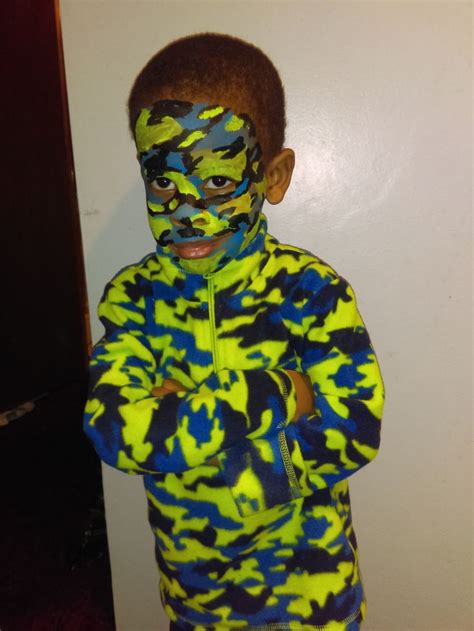 Blended Camo Face Paint | Camo face paint, Face painting, Face