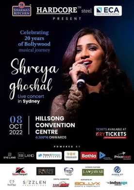 Shreya Ghoshal - Bollywood Playback Singer - DryTickets.com.au