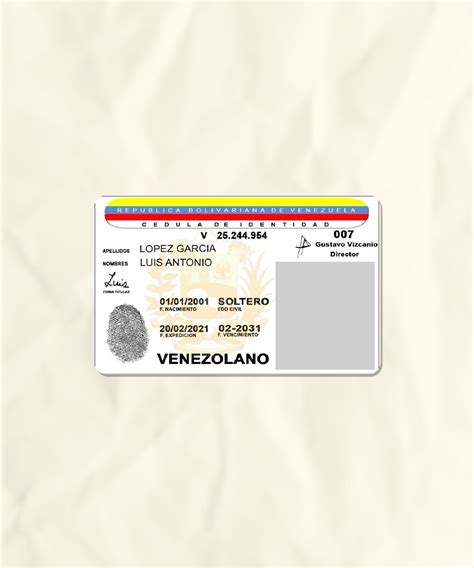 Venezuela National ID Card Fake Template | download fake | Fakesample