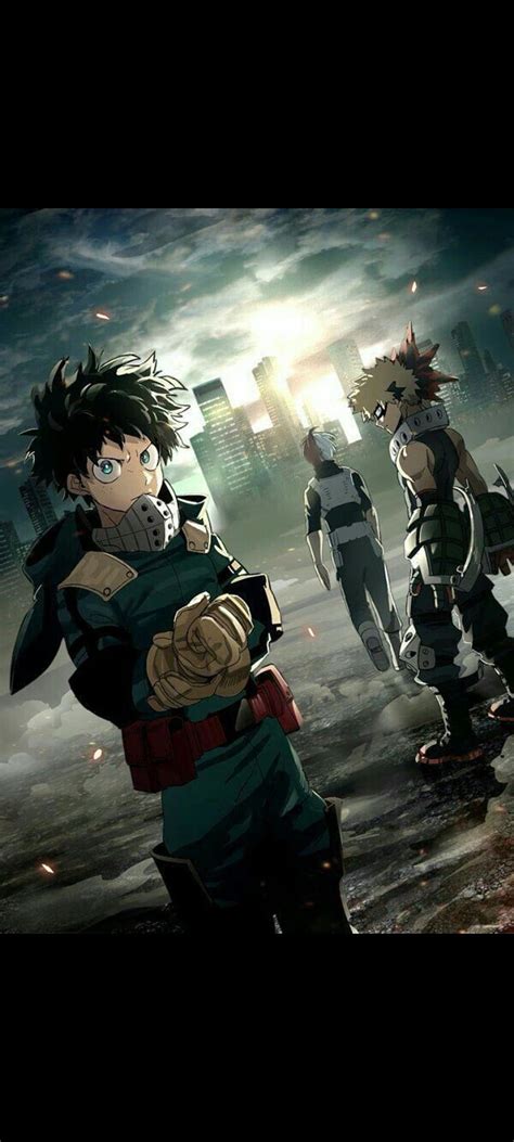 Deku Bakugo y Todoroki, heroes, japon, arte HD phone wallpaper | Pxfuel