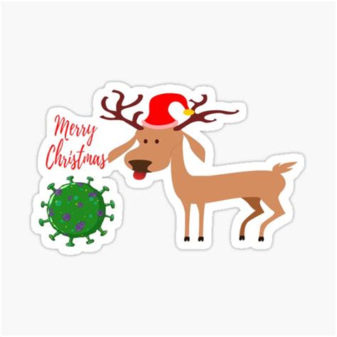 "Christmas and Covid memes" Sticker for Sale by Elzero | Redbubble