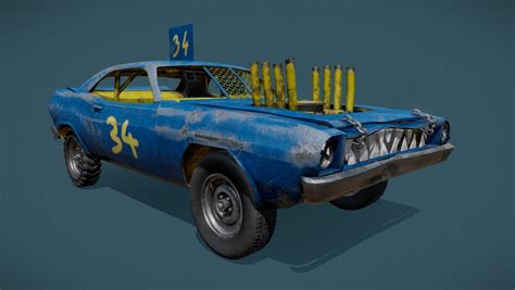 Demolition Derby Car - DownloadFree3D.com