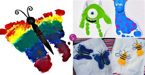 Easy Footprint Crafts for Kids to Make as Keepsakes | Just Bright Ideas