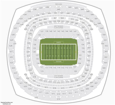 Mercedes Benz Superdome Seating Chart | Seating Charts & Tickets