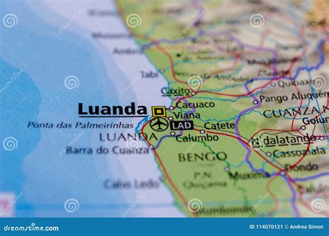 Luanda Map / Angola Political Map Capital Luanda Exclave Stock Vector Royalty Free 681116278 ...