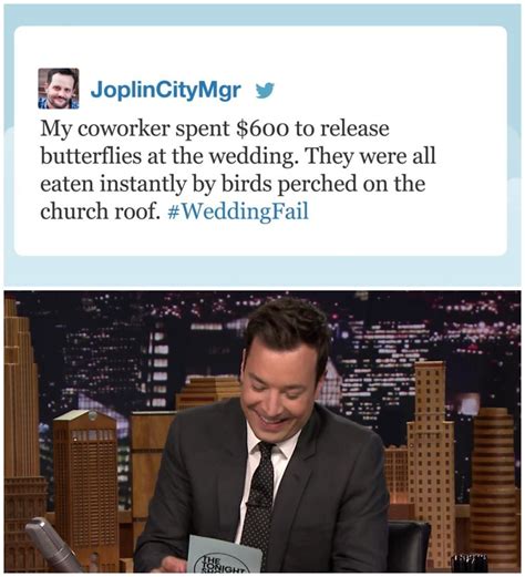 And this expensive #WeddingFail: | Jimmy fallon, Funny tweets, Jimmy ...