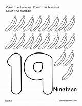 Number 19 Coloring Page At Free Printable Colorings  Images And Photos sketch template