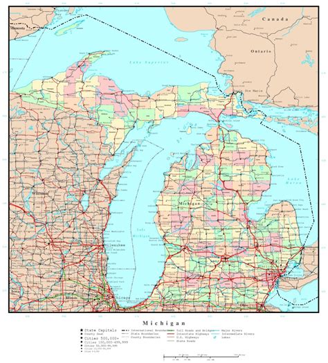 Printable Map Of Upper Peninsula Michigan - Free Printable Maps