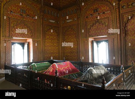 Tombs of Tipu Sultan his father Haider Ali and mother inside the family ...