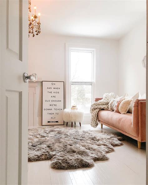 Sheepskin Wool Vole Rug—Arhaus | Living room decor, Sheepskin decor ...